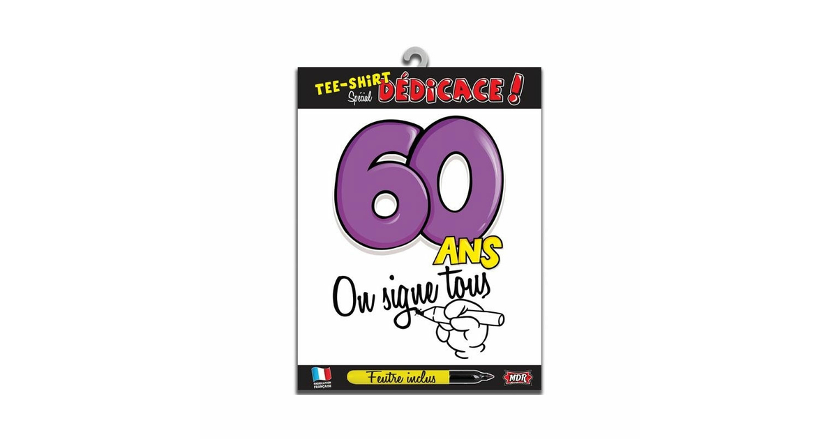 tee shirt 60 ans homme